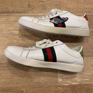 Gucci Leather Ace Sneakers